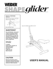 Weider Shape Glider User Manual