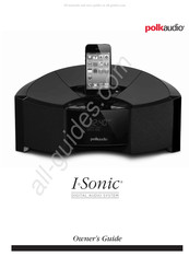 Polk Audio I-Sonic Digital Audio System Owner's Manual