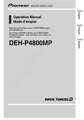 Pioneer Super Tuner III D DEH-P4800MP Operation Manual