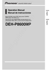 Pioneer Super Tuner III D DEH-P8600MP Operation Manual