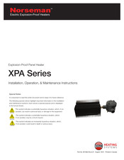 Norseman XPA Series Installation, Operation & Maintenance Instructions Manual