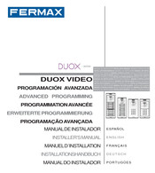 Fermax DUOX VIDEO Installer Manual