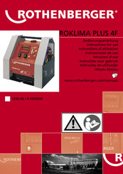 Rothenberger Roklima Plus 4F Instructions For Use Manual