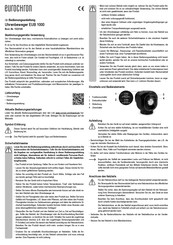 Eurochron EUB 1000 Operating Instructions Manual
