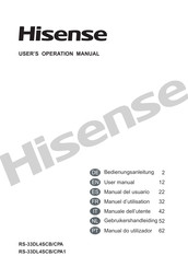 Hisense RS-33DL4SCB/CPA User Manual