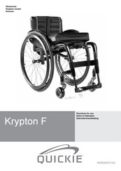 Sunrise Medical Krypton F Directions For Use Manual
