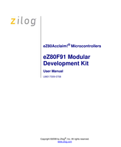 Zilog eZ80F91 User Manual