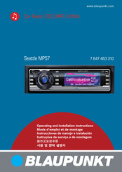 Blaupunkt Seattle MP57 Operating And Installation Instructions
