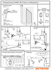 Dictator DIREKT 200 Installation Instruction