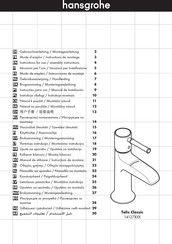 Hans Grohe Talis Classic Series Instructions For Use/Assembly Instructions