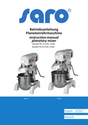 saro PR 10 Instruction Manual