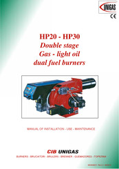 CIB UNIGAS HP20 Manual Of Installation - Use - Maintenance