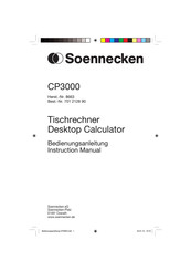 Soennecken CP3000 Instruction Manual