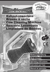 Kerbl CowCleaner Operating Instructions Manual