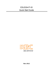 KBC ESUGS4-P1-B Quick Start Manual