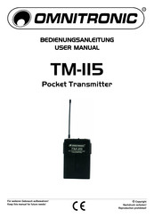 Omnitronic TM-115 User Manual