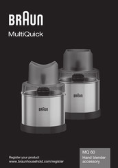 Braun MultiQuick MQ 60 Manual