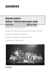 Siemens 1FK7 Series Instructions Manual