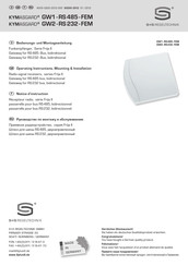 S+S Regeltechnik KYMASGARD GW2-RS232-FEM Operating Instructions, Mounting & Installation