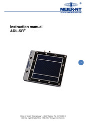 Meier-NT ADL-SR Instruction Manual