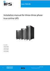 IPS TS33-ON-10k0 Installation Manual