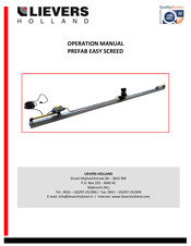 Lievers Prefab Easy Screed Operation Manual