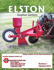 Elston Manufacturing GA-700 Owner's Manual