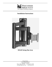Premier Mounts SOAD Installation Instructions Manual