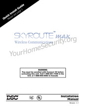 DSC SKYROUTE Quick Install Manual