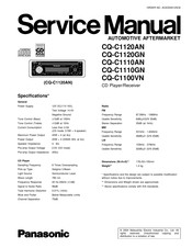 Panasonic CQ-C1100VN Service Manual