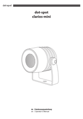 Dot-Spot clarios-mini Operator's Manual