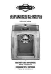 Throwback Professional Ice Shaver Instruction Manual