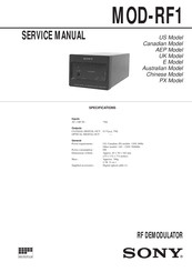 Sony MOD-RF1 Service Manual