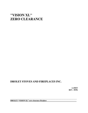Drolet VISION XL Operation And Installation Instructions Manual