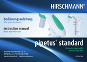 Hirschmann Pipetus Standard Instruction Manual