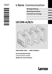 Lenze L-force Communication LECOM-B Mounting Instructions