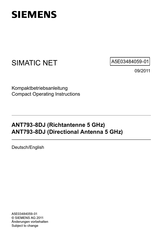Siemens ANT793-8DJ Compact Operating Instructions