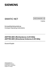 Siemens ANT795-6DC Compact Operating Instructions