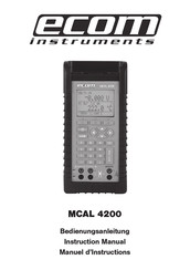 Ecom Instruments MCAL 4200 Instruction Manual