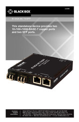 Black Box IE GIGA MC TX/SFP User Manual