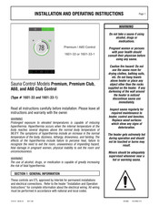 Amerec A6 Club Control Installation And Operating Instructions Manual