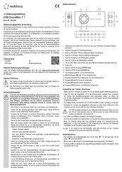 Renkforce USB-SoundBox 7.1 Operating Instructions Manual