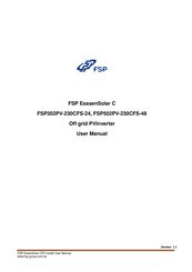 FSP Technology EsssenSolar C FSP302PV-230CFS-24 User Manual