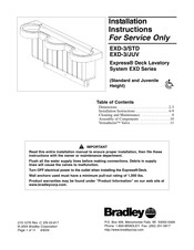 Bradley Express EXD-3/STD Installation Instructions Manual
