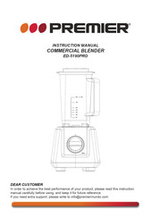 Premier ED-5190PRO Instruction Manual