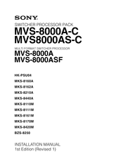 Sony MVS-8000A-C Installation Manual