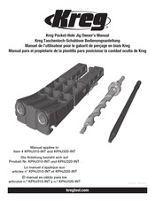 Kreg KPHJ310-INT Owner's Manual