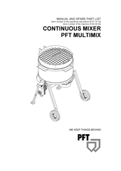PFT MULTIMIX Manual And Spare Parts List