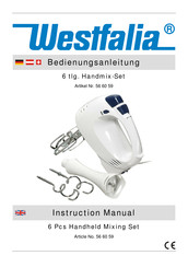 Westfalia 566059 Instruction Manual