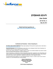 inforce SYS644 P1 Series User Manual